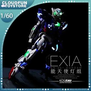 Anime Manga 1/60 Kosmos Pg Exia Gn-001 groupe de lumière fantôme Led ensemble d'accessoires assemblage figurines de jouets d'action en PVC à collectionner cadeaux d'anniversaire YQ240315