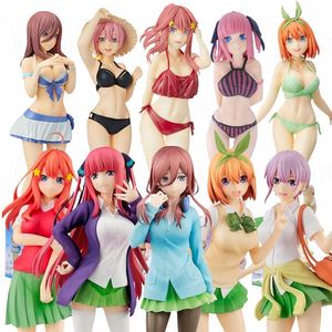 Anime Manga 20cm The Quintessential Quintuplets Figure Anime Nakano Miku Action Figure Nakano Ichika Nino Yotsuba Itsuki Figurine Model Doll Z0427