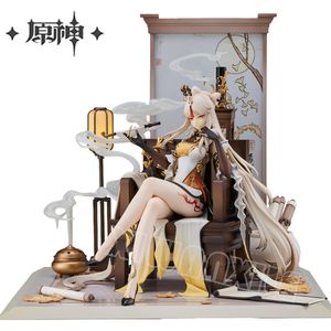 Anime Manga 27 cm Genshin Impact Ningguang Figure Zhongli Action KleePaimon Figurine Collection Modèle Poupée Jouets 230213