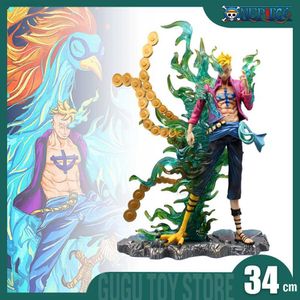 Anime Manga 33cm One Piece Figuras de Anime Marco Figura Gk Estatuilla Iu Inmortal Birds Pvc Estatua Modelo Muñeca Colección Decoración Juguetes Regalos L230717