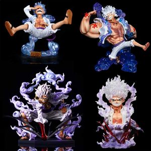 Anime Manga Anime One Piece Figura Luffy Gear 5 Figura de acción Sun God Nika Luffy PVC Figura de acción Estatua de colección Modelo Muñeca Juguetes T221025