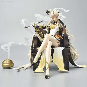 Anime Manga Genshin Impact Ningguang Figure Gk Anime Figures Statue Figurine Model Doll 18cm Pvc Decoration Collection Toys Children Gifts L230717