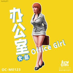Miniaturas de Anime Manga OceanCosmos, chica de oficina Original, 1/35, 1/12, 1/24, kit de modelo de resina Sexy sin pintar, figura GK yq240325