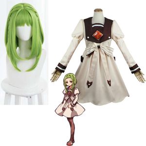 Robe de Cosplay Anime Nanamine Sakura, uniforme de toilette Hanako Kun et accessoires de perruque, Costumes de fête d'halloween pour femmes