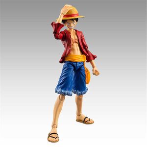 Anime One Piece Monkey D Luffy PVC Figura Estatua Modelo de recolección de estatuas Toys Kids Doll 17cm
