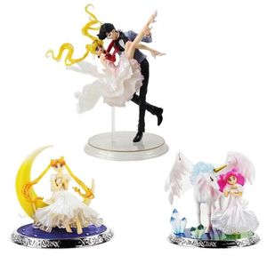 Anime Sailor Moon Acción Figura Chiba Mamoru Masquerade enmascarado ChibiUSA Unicornio Princesa Serenity Tsukino Usagi PVC Modelo Toys T29089615