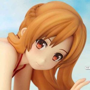 Anime SQ Sword art online Asuna traje de baño figura sexy PVC figuras de acción juguetes colección modelo muñeca regalos X0503