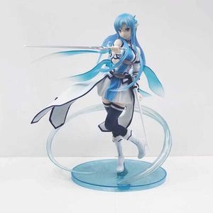 Anime Sword Art Online Asuna Yuuki Water Spirit Kirito Asuna figura de acción de PVC juguete juego colección de estatuas modelo muñeca regalo