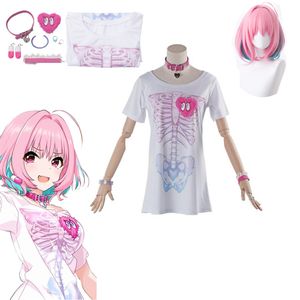 Anime The Idolmaster Yumemi Riamu Cosplay Chemise Perruque Halloween Carnaval Costumes Accessoires