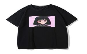 Anime Vaporwave camiseta de gran tamaño para hombres chica triste marinero japonés Saturno Luna moda Punk Men039s camiseta Harajuku Retro camisetas Tops5843995