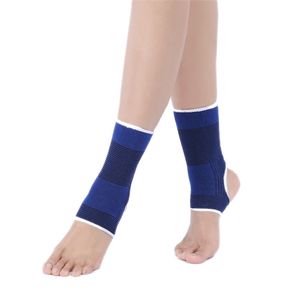 Support de cheville bande élastique orthèse de sport promotion protéger le tricot thérapie douleur garder au chaud bleu saphir