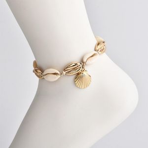 Chaîne de cheville Metal Gold Shell Bracelet Bracelet Chaînes Foot Chains New Beach Jewelry for Women Will and Sandy Gift 320264