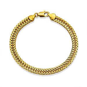 Anucletas anchas de la cadena de enlace cubano de 6 mm Color de oro Color grueso 9 pulgadas Pulsera de tobillo para mujeres impermeables