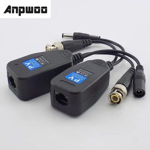 ANPWOO 1 paire (2pcs) CCTV CCTV CCTV CAX BNC Power Video Balun Transmetteur Connecteurs à RJ45 BNC Male pour CCTV Video Camera