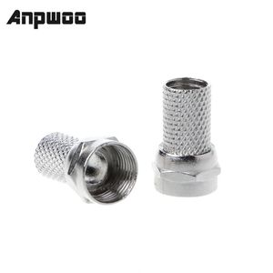 ANPWOO 10 PCS 75-5 F du connecteur F vis sur le type pour RG6 Satellite TV Antenne coax câble Twist-on