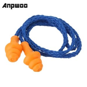 Anpwoo 10pcs / lot soft silicone worded oreilles oreilles protecteur réutilisable de protection auditive