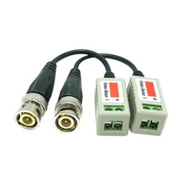 ANPWOO 4 6 pièces passif torsadé vidéo Balun émetteur-récepteur mâle BNC à CAT5 RJ45 UTP pour CCTV AHD DVR système de caméra de sécurité