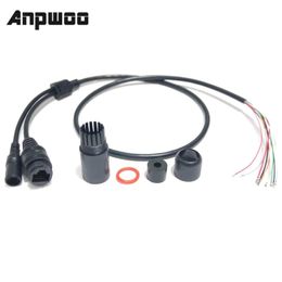 ANPWOO CCTV POE IP Network Camera PCB Module Video Power Cable 65 cm de long, RJ45 Connecteurs féminins avec terminlas, câble imperméable