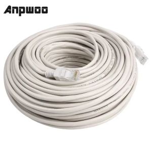 ANPWOO RJ45 Ethernet Cat5 Network Cable Cable Lan Patch Lead 20m Grey White