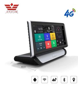 ANSTAR 8quotTouch 3G 4G Android Wifi GPS Full HD 1080P enregistreur vidéo double objectif registraire Dash Cam Bluetooth ADAS voiture Dvr Camera8090615