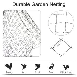Anti-oiseau net à oiseaux Netting Fruit Végétable Plant de fleurs Protecteur Poulet Poulet Net Pond Patio Patio Accessoires Garden Supplies