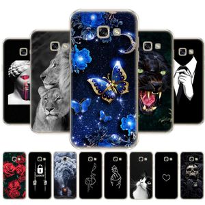 Funda de silicona para Samsung Galaxy A7 2017 Funda de TPU suave Funda A720 Carcasa protectora completa 360