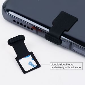 Plug de poussière anti-permanente pour iPhone Type-C Micro USB Universal Charging Port Silicone Falths Forps pour Apple iOS Android