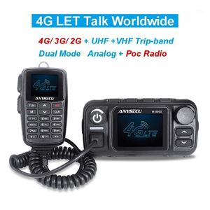 Walkie Talkie Anysecu 4G LTE Band y UHF VHF Dual 25W M-9900 Tarjeta SIM de radio móvil cruzada con cable USB1