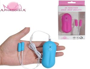 Aphrodisie 10 Vitesses Dual vibrant Egg Mini Bullet Vibrateur GSPOT Stimuler la masturbation féminine Masseur sexy pour femmes6677029