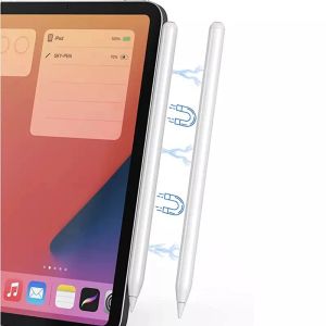 Lápiz óptico activo magnético Lápiz de dibujo con imán capacitivo Bolígrafos de pantalla táctil de carga inalámbrica de segunda generación para iPad Pro 3.ª 11 12.9 Mini 6 Air 4.ª 5.ª y 6.ª tableta