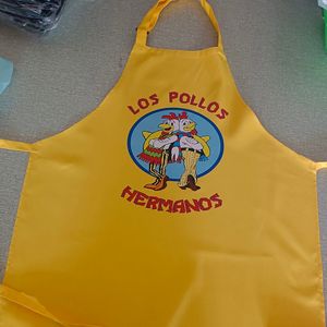 Aprons Breaking Bad LOS POLLOS Hermanos Apron Grill Kitchen Chef Apron Professional for BBQ Baking Adjustable 230614