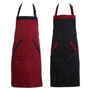 Aprons Catering Plain AntiFouling Women Man Kitchen Accessories Apron With Pockets Butcher Craft Baking Chefs Cooking BBQ 230809
