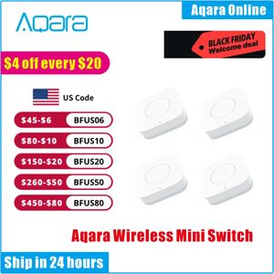 Aqara Smart Wireless Mini Switch Key Zigbee Conexión remota Un botón de control Seguridad para el hogar Mihome Homekit 240228