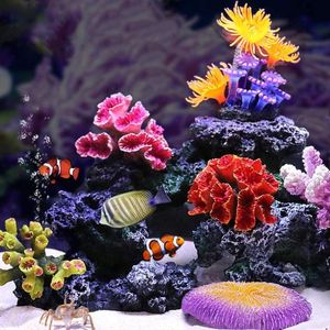 Aquaria Aquarium Koraal Ornamenten DIY Vis voor Tankdecoratie Kunstmatig Rif Kleurrijk Hars Ornament Milieuvriendelijk Veilig en schadelijk 230819
