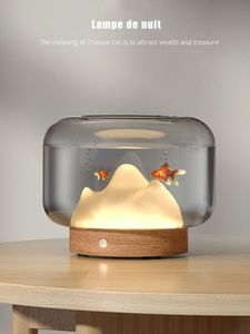 Aquariums Creative Verre Fish Tank Effacer Mini Bol pour mignon Or Rumble Fish Décoration de La Maison pour Salon Transparent Aquarium Base 2201007