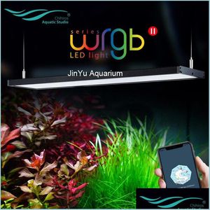 Acuarios Iluminación Chihiros Wrgb Planta de agua Crecer Aplicación de luz LED Controlador Bluetooth Inteligente Ada Estilo Amanecer Puesta de sol Acuario Y200922 Dhgal