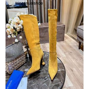 Aquazzura Designer Bottes Marque De Luxe Top Qualité Stiletto Botas Slip On 2022ss Winter Runway Chaussures Créateurs De Mode Bout Pointu 3247166