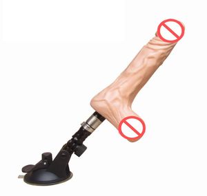 Gode de machine de sexe arbitrairement incurvé avec oeuf ultra-doux réaliste pénis accessoires de mitrailleuse de sexe jouets sexuels pour femmes meilleure qualité