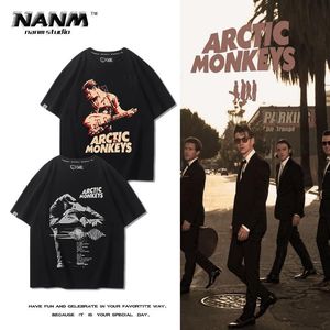 T-shirts à manches courtes pour hommes et femmes, groupe Arctic Monkeys, été britannique rétro rock alternatif