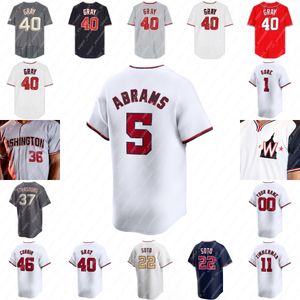 CJ Abrams Baseball Jersey Joey Gallo Lane Thomas Joey Meneses Josiah Gray Trey Lipscomb Riley Adams Keibert Ruiz Mackenzie Gore Patrick Corbin Stephen Strasburg