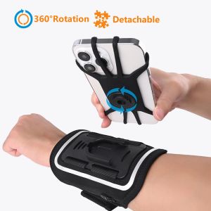 Brassards haisky runnable running sports brassband casse de brassard universel rotation élastique du sac de sac à fermeture éclair support pour iPhone samsung xiaomi