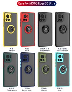 Armure étuis pour Motorola Edge 30 Neo Moto Edge 30 Ultra G32 E22 E22i Fusion X30 S30 Pro étui silicone anneau support couverture rigide