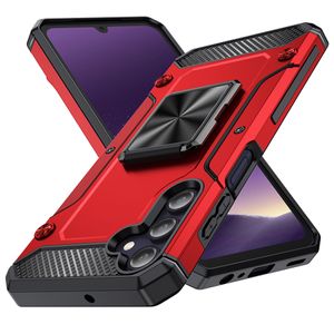 Funda magnética armadura a prueba de golpes para iPhone 15 Pro Max 14 Plus Samsung S24 Ultra contraportada con soporte de anillo