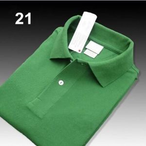 Armée Vert Haute Qualité Hommes Polo Short En Coton Solide Crocodile Hommes Polos T-shirts D'été Casual Homme T-shirts Chemises Pour Hommes Poloshirt