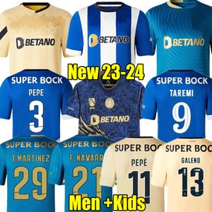 Pepe 22 23 24 FC Portos Soccer Jerseys Dragon Fans Jouer Player Version 2023 2024 Campeoes Sergio Oliveira Taremi Luis Diaz Matheus Gardin Gardien de football Kits Kids Kits