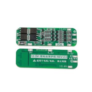 Llegada 3S 20A Batería de litio de iones de litio 18650 PCB PCB BMS Protection Board 12.6V Celda 64x20x3.4 mm Módulo