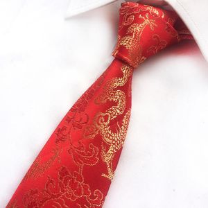 Diseño de llegada Tela de brocado Festivo Patrón chino Corbata de boda Novio Rojo Negro Vino Rosa Marrón Pajaritas