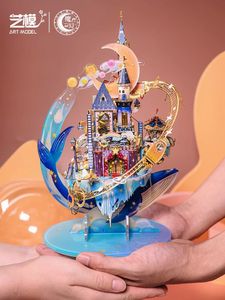 Modèle d'art 3D Puzzle en métal kits de parc d'attractions étoilés bricolage découpé au Laser assembler des jouets de Puzzle cadeau pour les enfants 240104