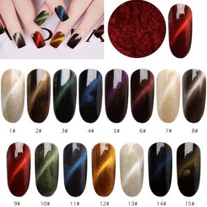 Art Salon Health Beautyborn Pretty 6 cajas 3D Cat Eye Magic Mirror Powder Uv Gel Polish Nail Glitter Pigmento magnético Polvo Drop Delivery 2