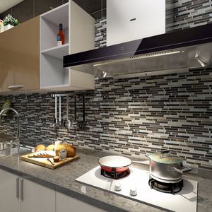 Art3d 30x30cm Adesivos de parede 3D autoadesivos peel e stick Backsplash Azulejo para banheiro de cozinha, papéis de parede (10 peças)